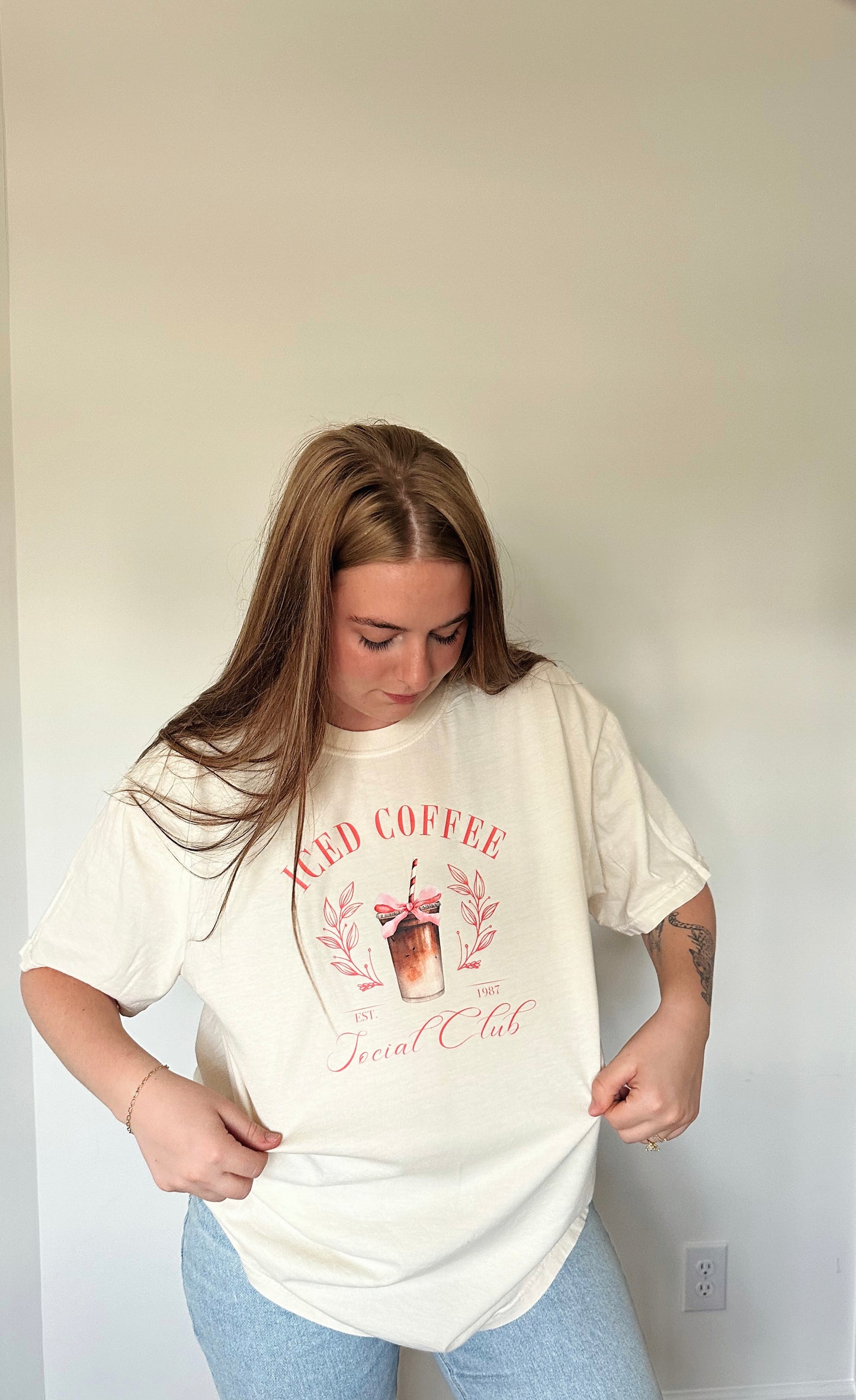 Iced Coffee Social Club | Comfort Colors Tshirt